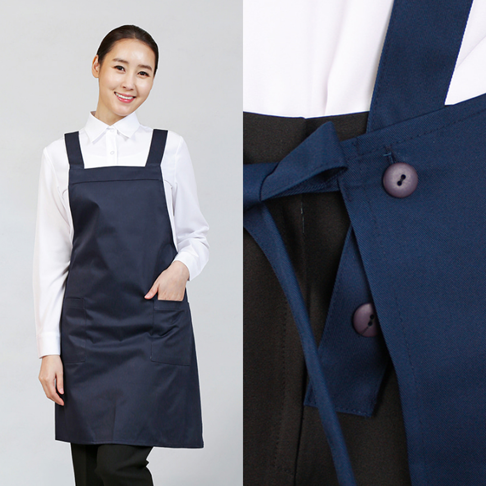 면혼방 H형 민자앞치마 T/C