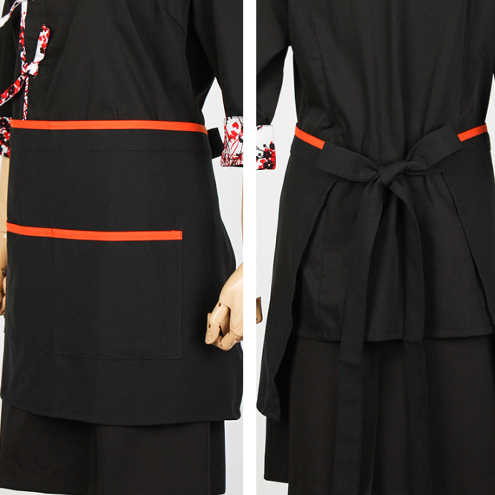 미니 줄 허리앞치마