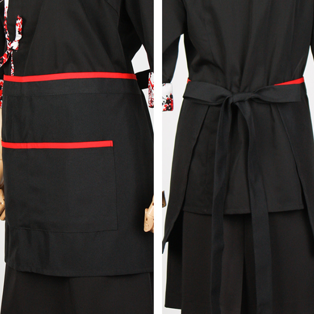 미니 줄 허리앞치마