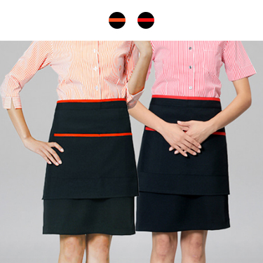 미니 줄 허리앞치마
