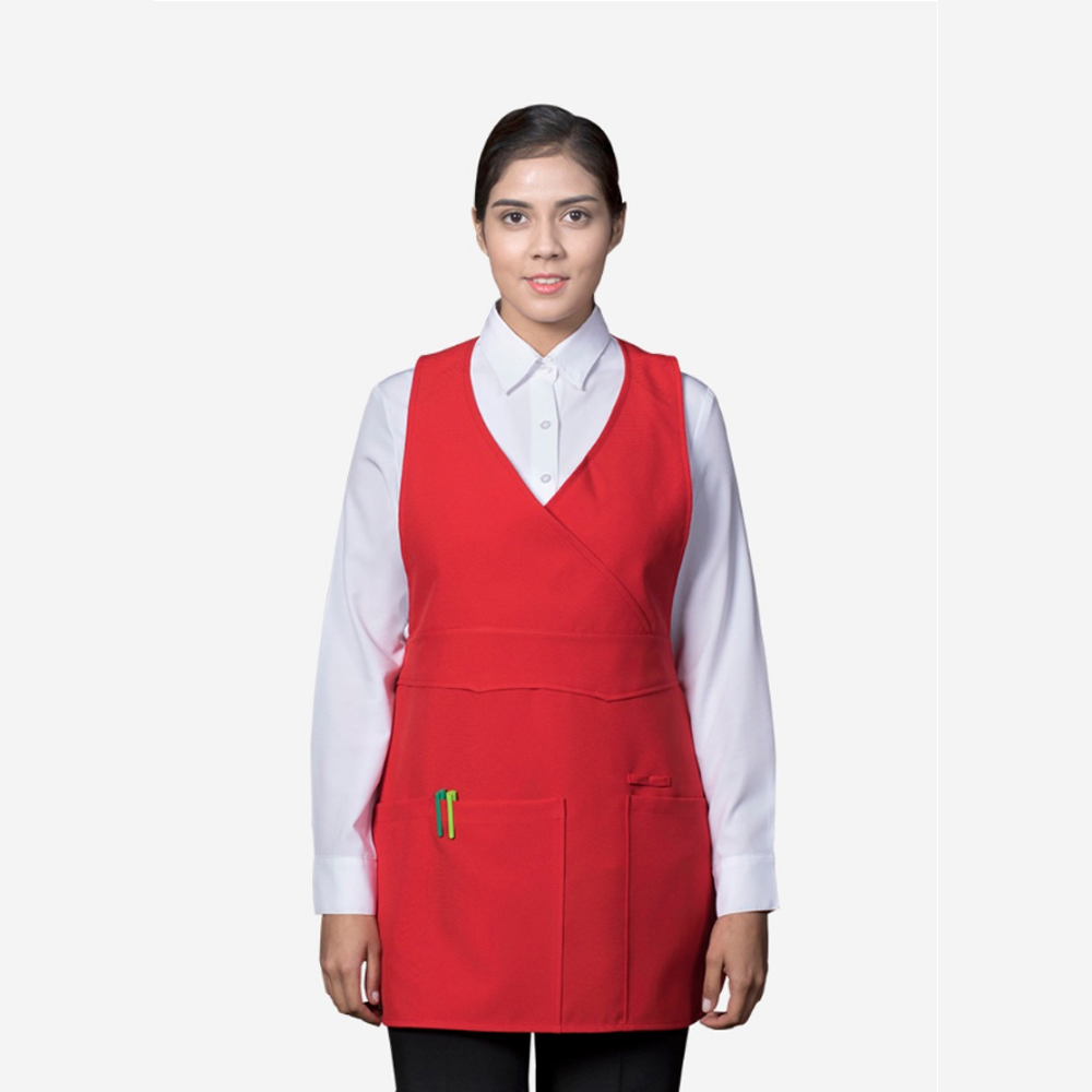 미니 브이넥 앞치마