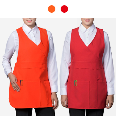 미니 브이넥 앞치마