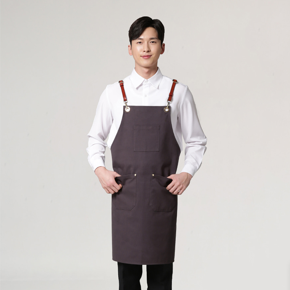 바리스타 가죽끈 앞치마