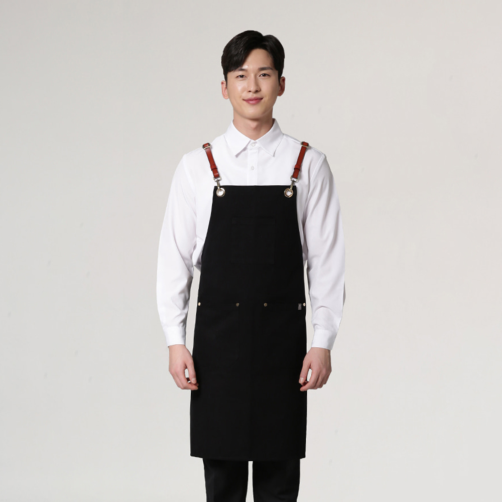 바리스타 가죽끈 앞치마