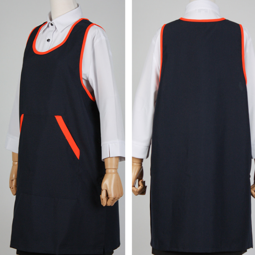 바이어스 원피스 앞치마
