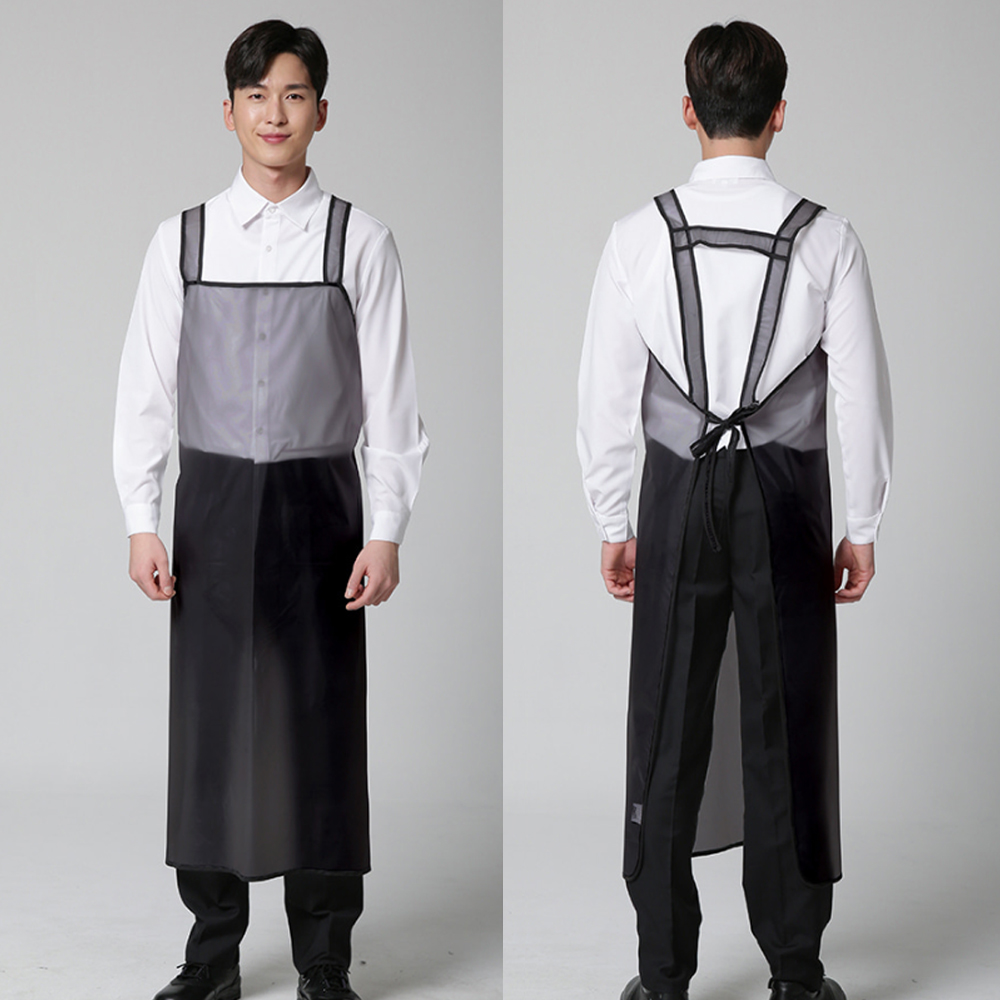 반투명 파이핑 방수 앞치마