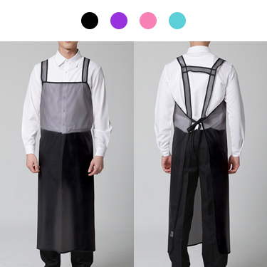 반투명 파이핑 방수 앞치마