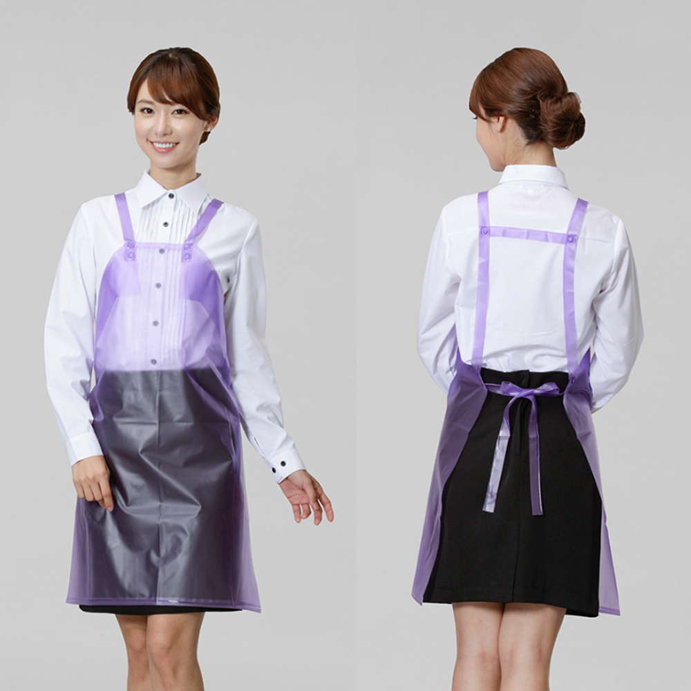 반투명 폴리우레탄 방수 앞치마 대/중/소