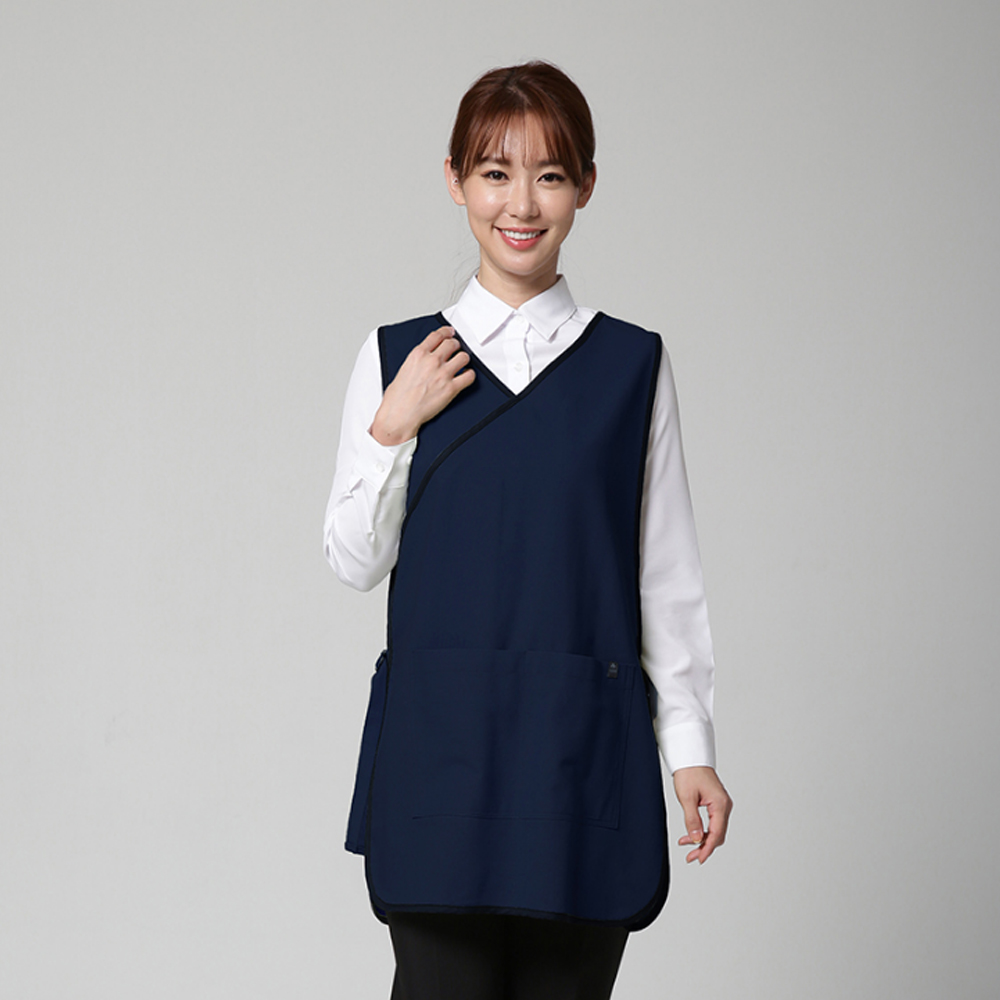 브이넥 원피스앞치마