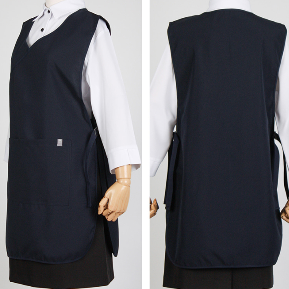 브이넥 원피스앞치마